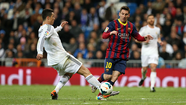 Cristiano Ronaldo contre Lionel Messi