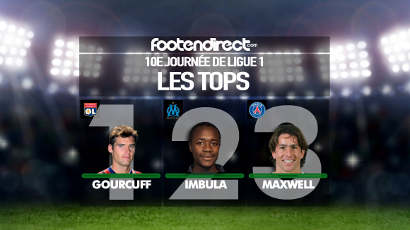 Les meilleurs joueurs de la 10e journée de Ligue 1